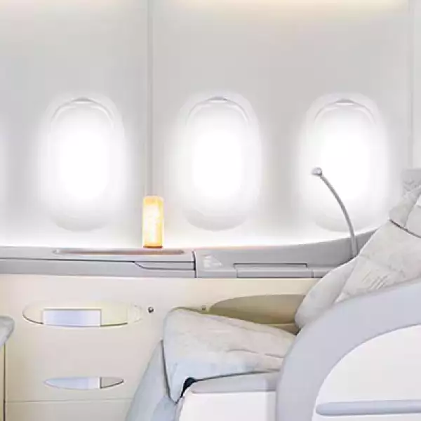 La cabina está dividida en 15 zonas de control de temperatura diferentes, que van desde los 18° hasta los 30°.