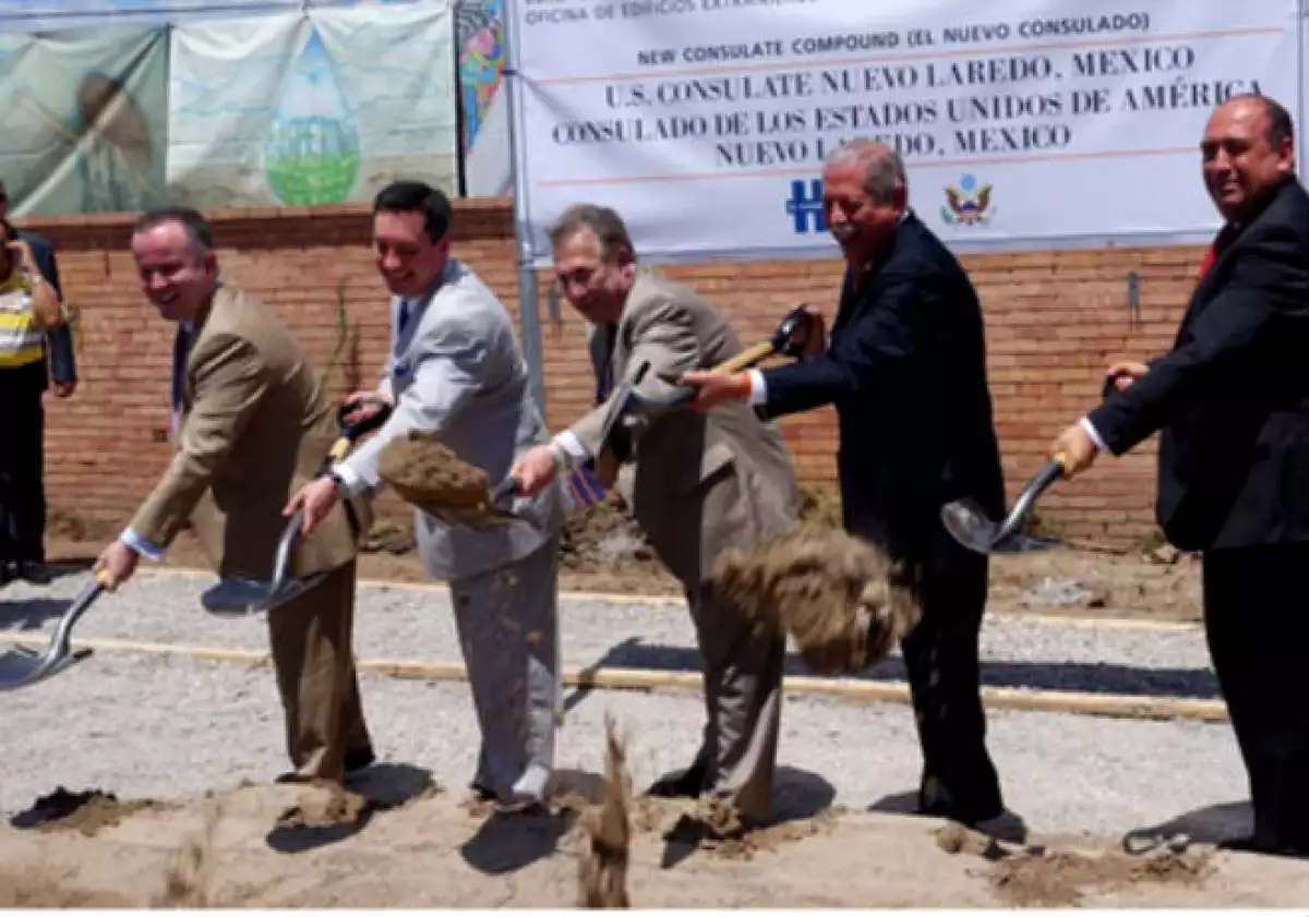 Construcción del consulado de EU en Nuevo Laredo