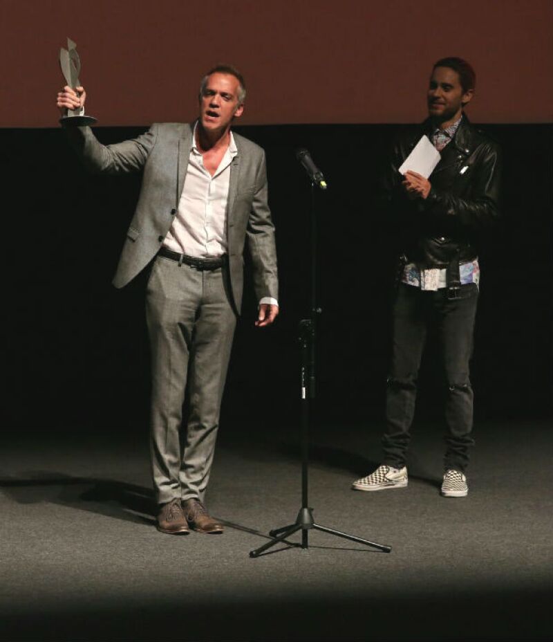 Jared acompañando a Jean-Marc en su tributo en Los Cabos.