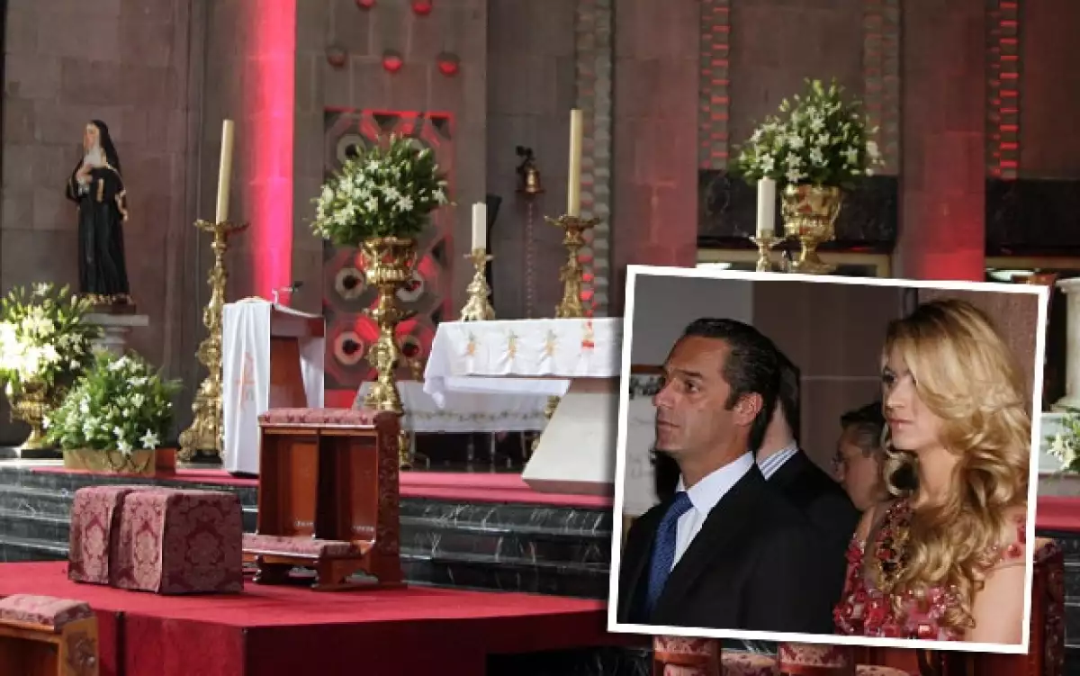 La iglesia está lista para recibir a Carlos Slim Domit y María Elena Torruco hoy por la tarde.