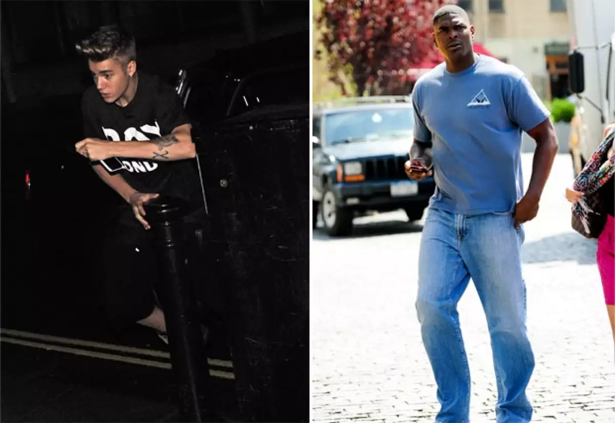 El cantante habría entrado a su casa rápidamente buscando evitar el contacto con el ex jugador de la NFL.