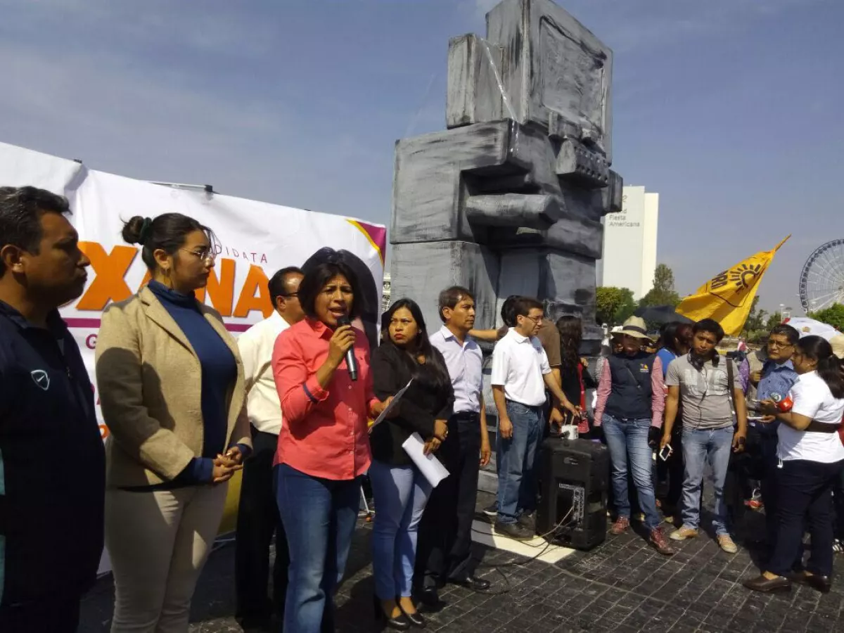 La candidata del PRD, Roxana Luna, prometió 