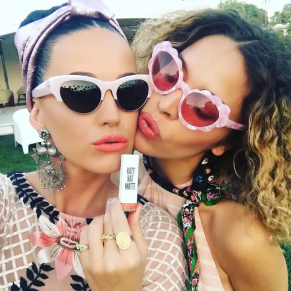 La cantante Katy Perry tampoco podía perderse el festival.