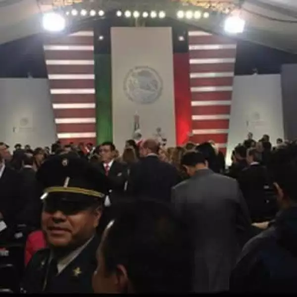 escenario del informe de peña nieto