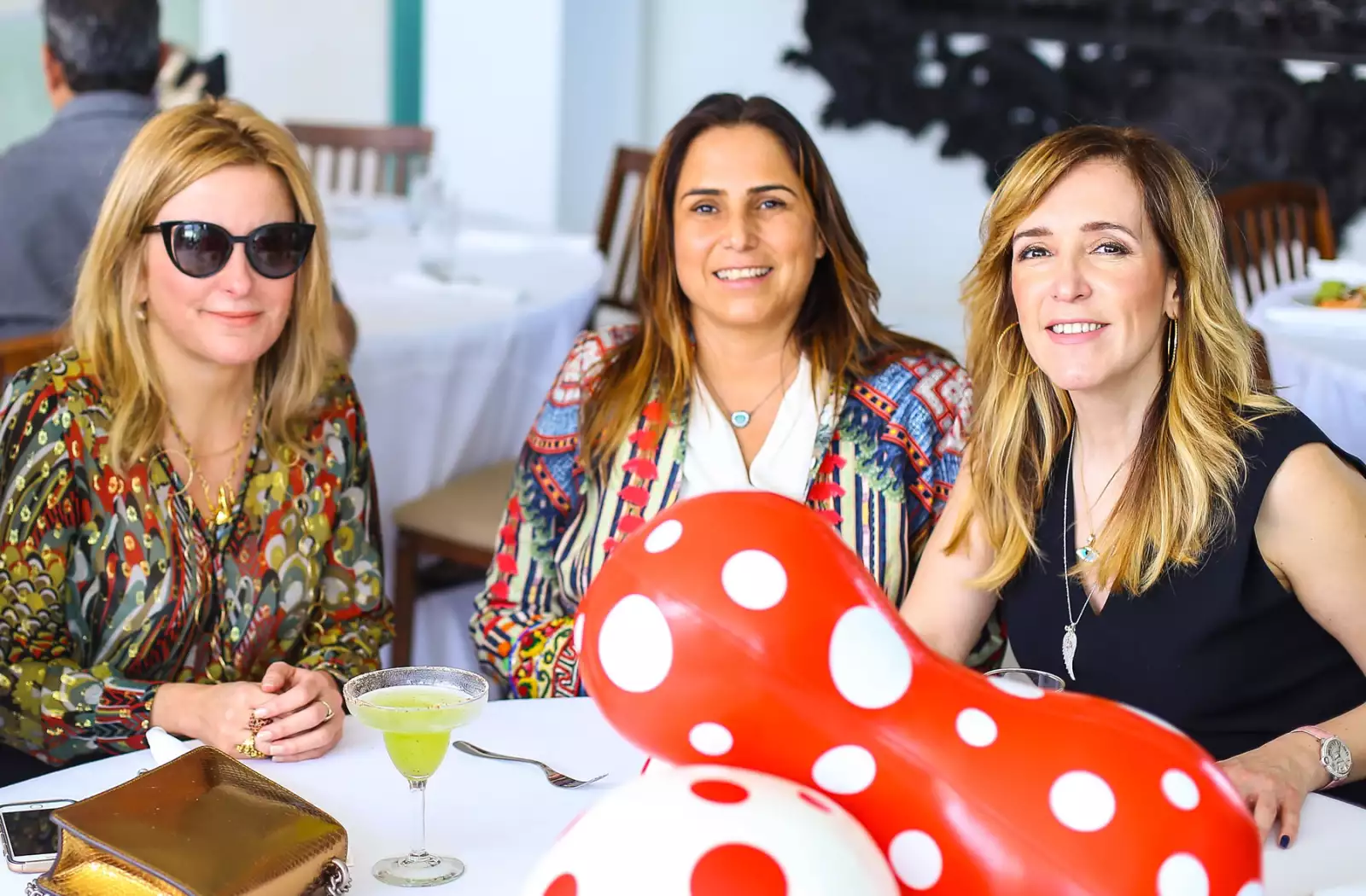 Comida de los patronos de arte de la Bienal