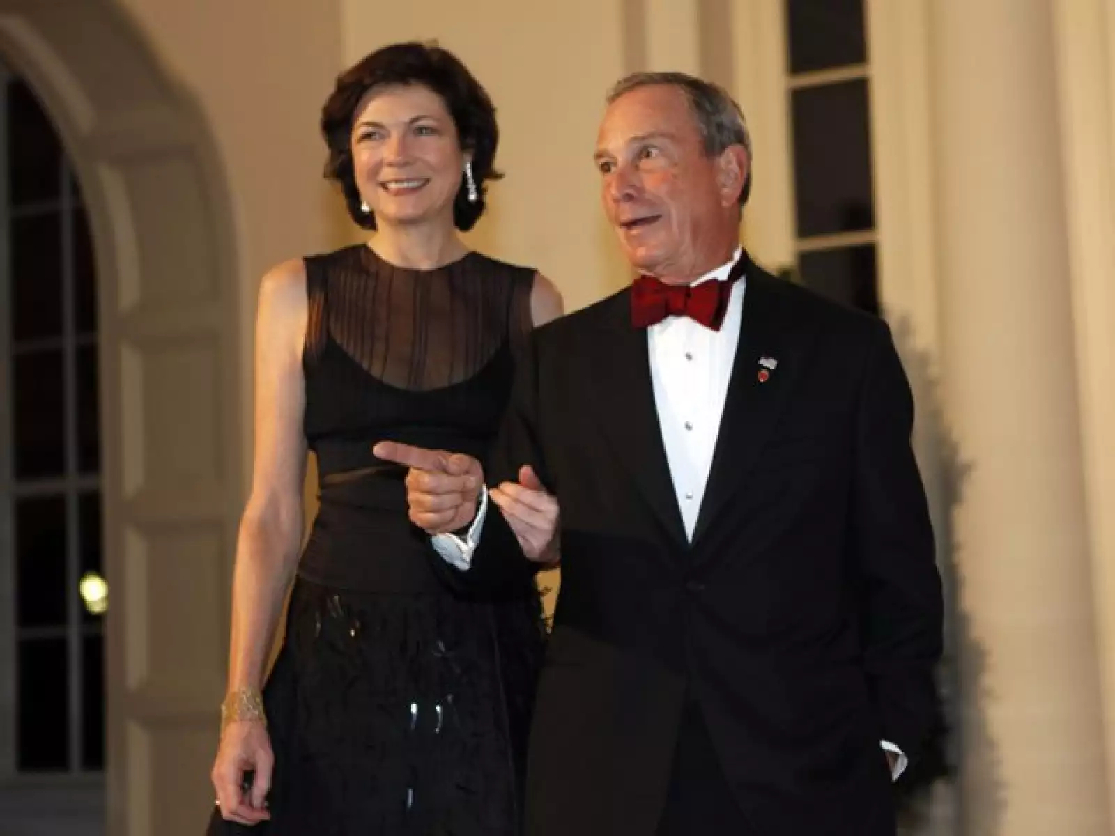 El alcalde de Nueva York, Michael Bloomberg, y Diana Taylor.
