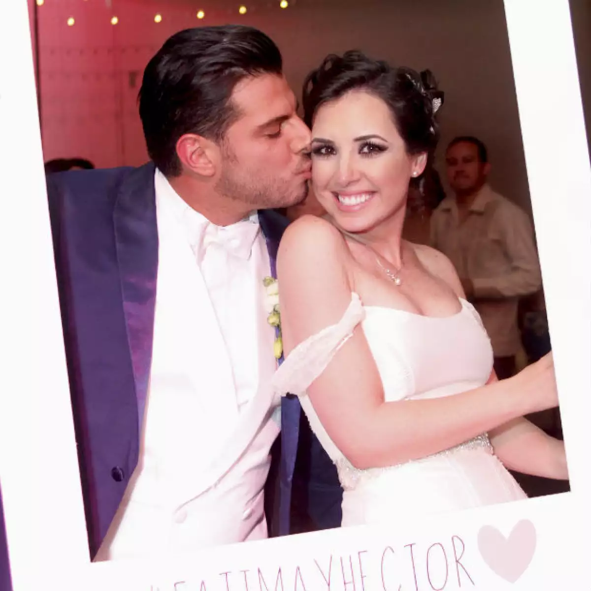 Fátima y Héctor durante el gran día de su boda en Querétaro.