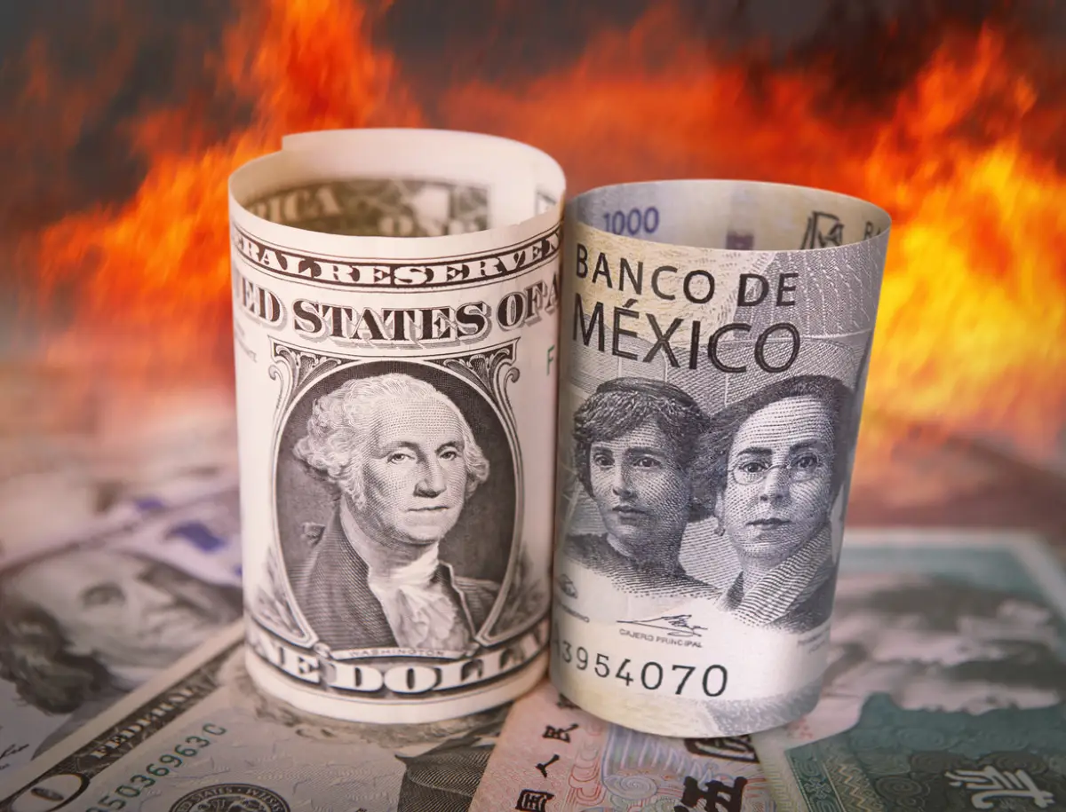 El peso mexicano se fortalece y queda por debajo de las 19 unidades por dólar