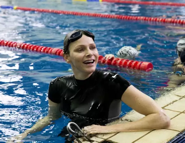 La princesa fue recibida con mucho entusiasmo en el centro deportivo.
