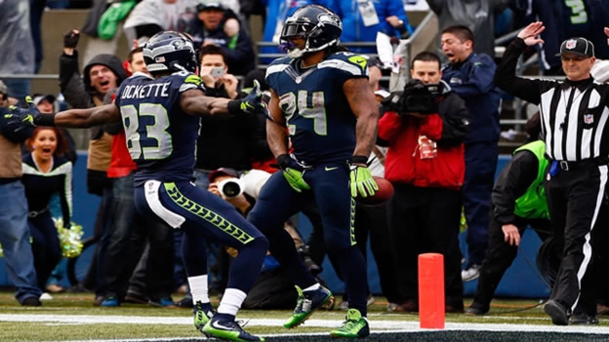 Mashawn Lynch seahawks festejo