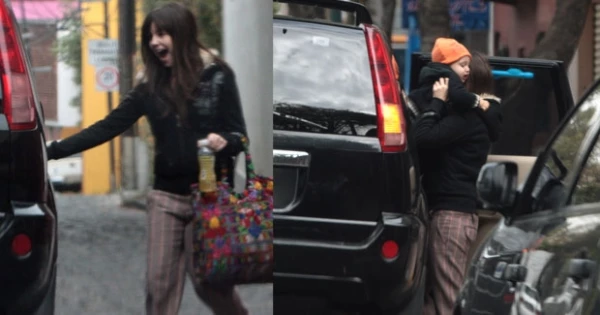 Todavía no se le nota el embarazo pero Camila se ve muy feliz, sobre todo, al encontrarse con su pequeño Jerónimo. (Fotos: Saúl Díaz)