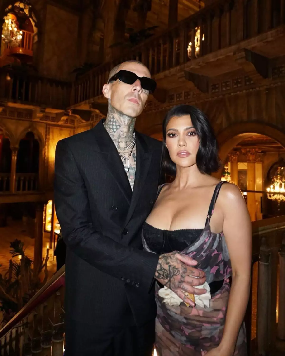 Kourtney Kardashian y Travis Barker.