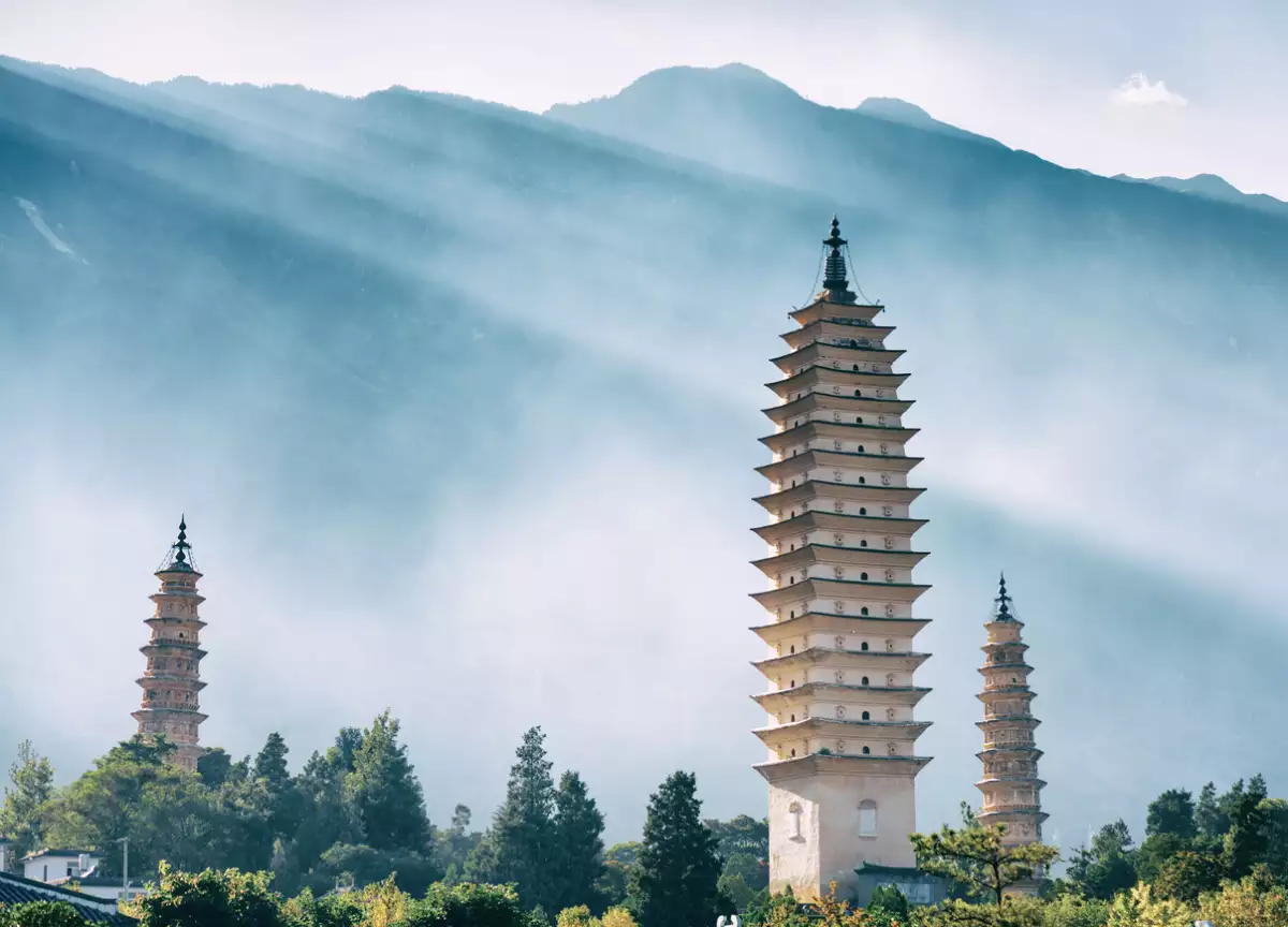 Three Pagodas, Dali, Yunnan