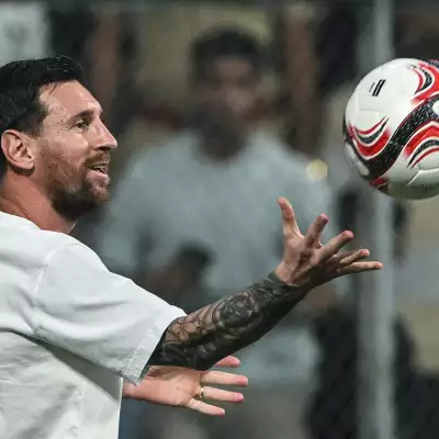 La visita de Messi en un estadio de la India deja disturbios