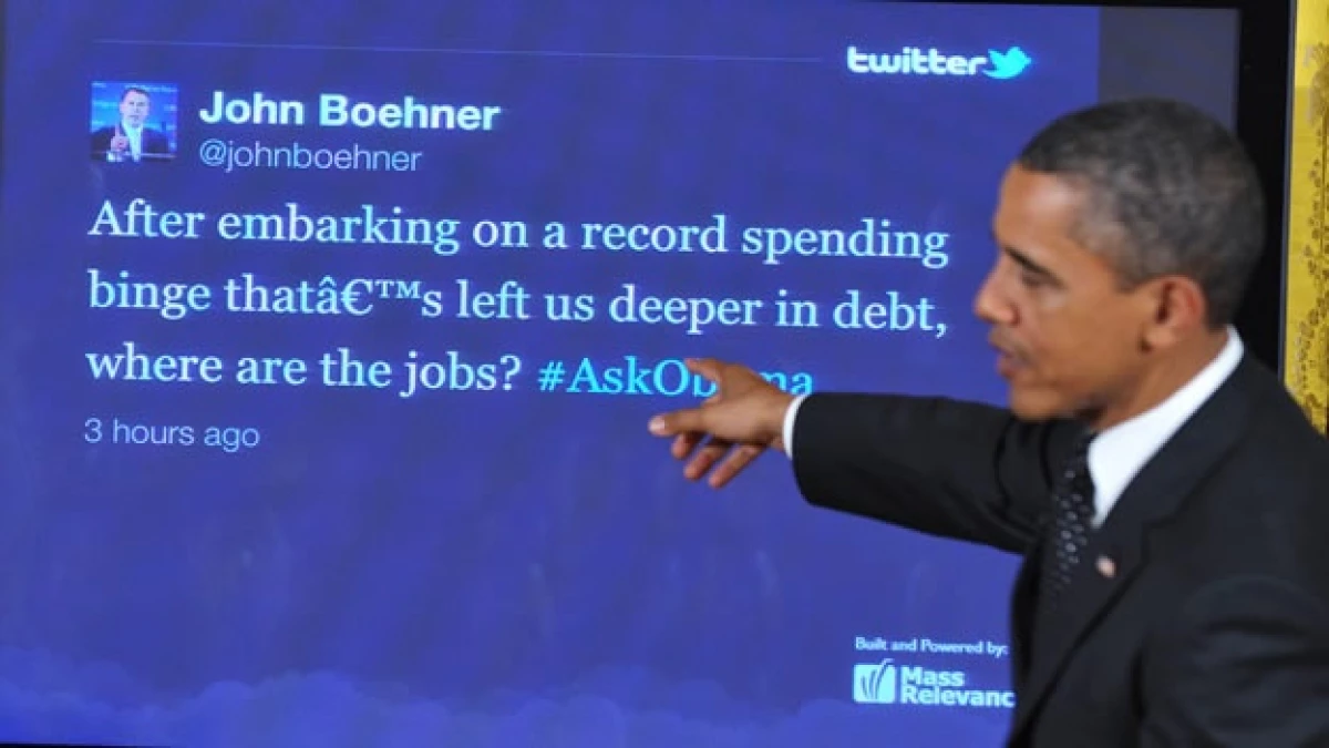 Obama participa en un townhall en Twitter