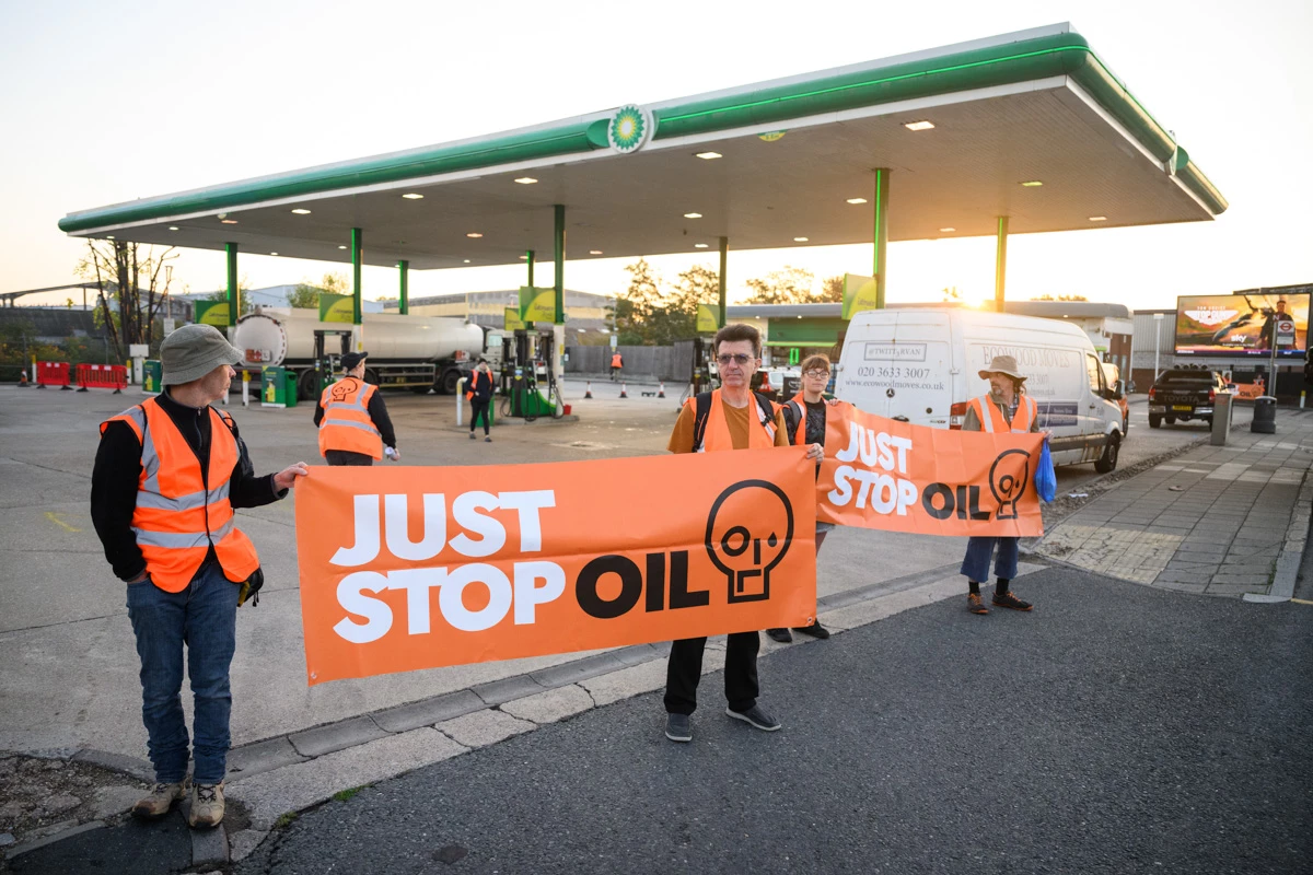 Just Stop Oil Protest Takes Place In West London