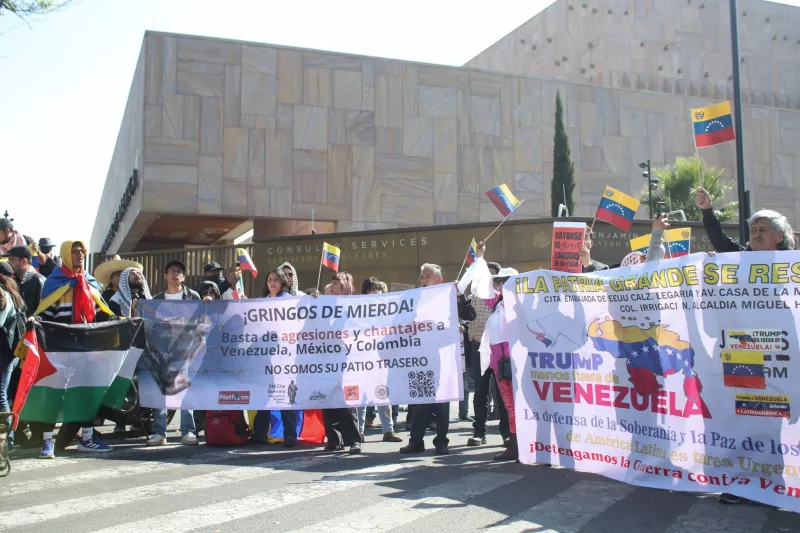 Protesta “Venezuela no se toca” Embajada Estados Unidos