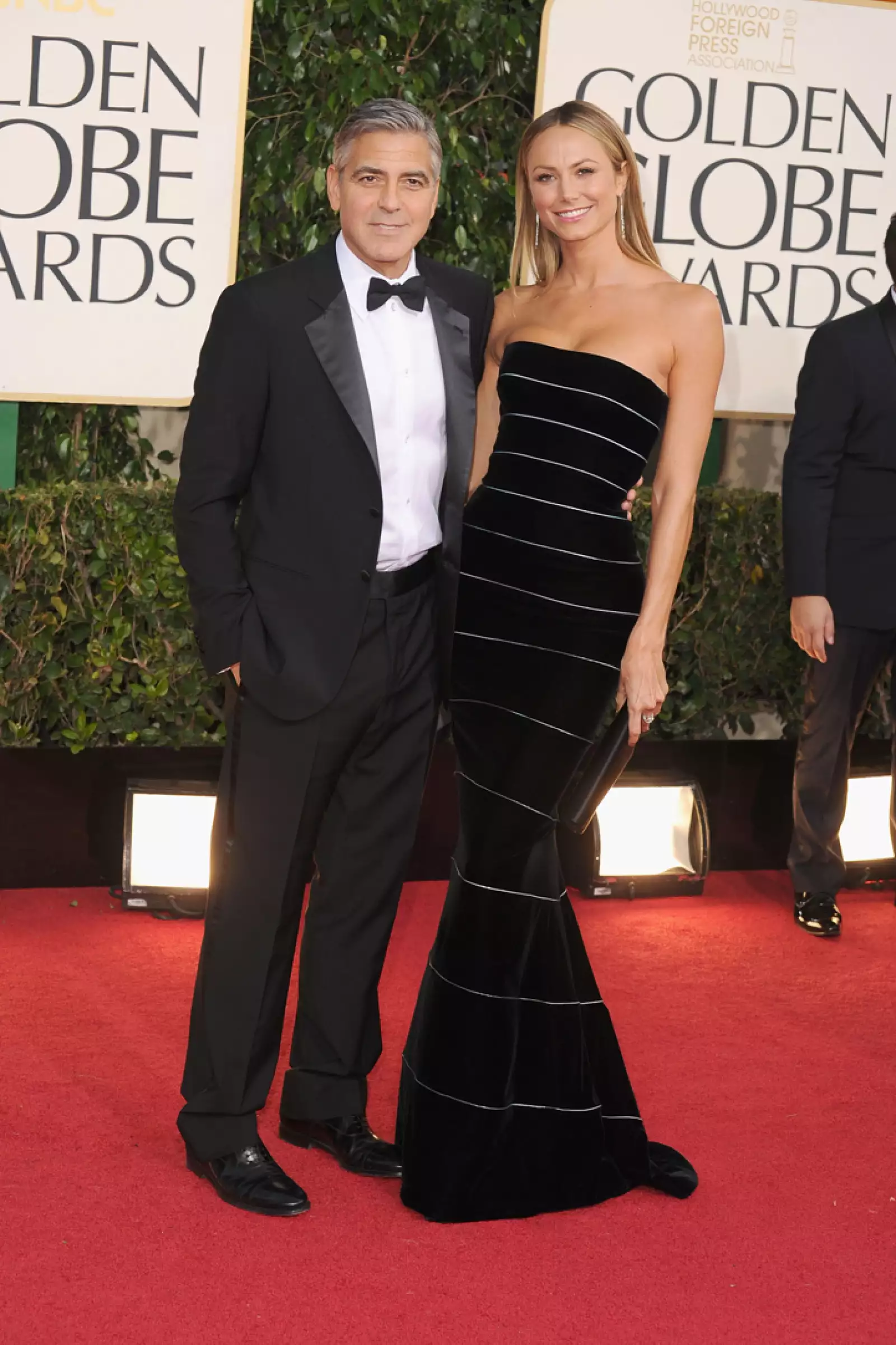 George Clooney y Stacey Keibler.