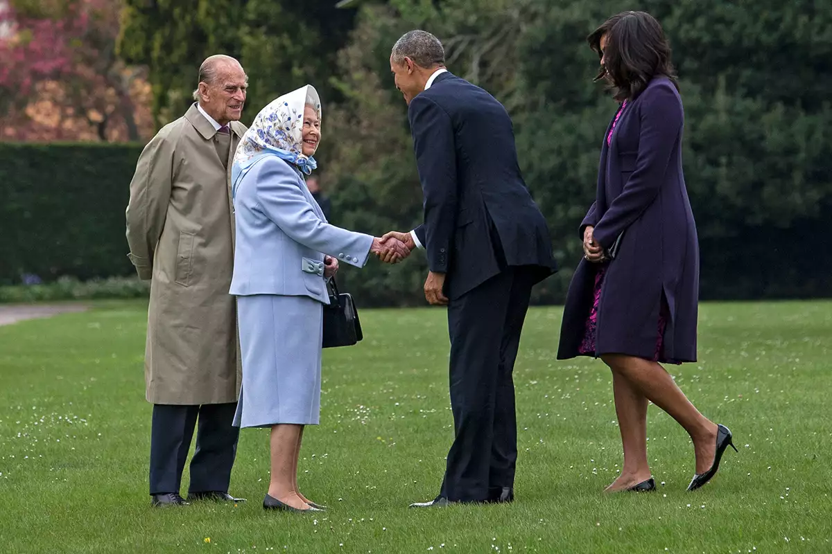 President Obama And The First Lady Lunch With The Queen and Prince Philip