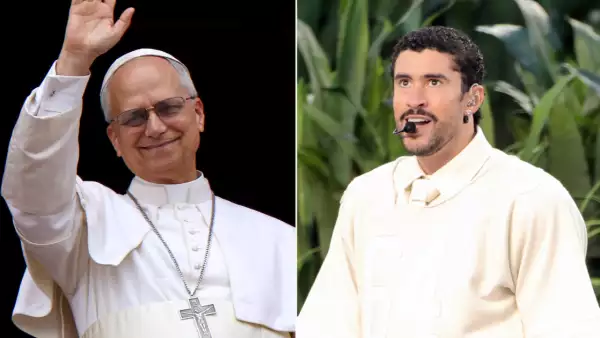 El papa León XIV y Bad Bunny