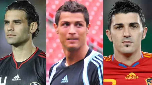 Rafa Márquez, Cristiano Ronaldo y David Villa también están entre los futbolistas más guapos.