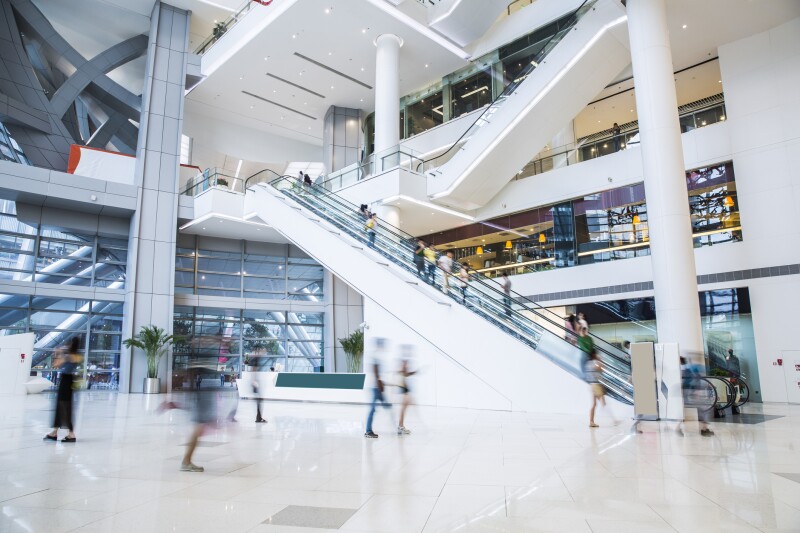 Centro comercial.