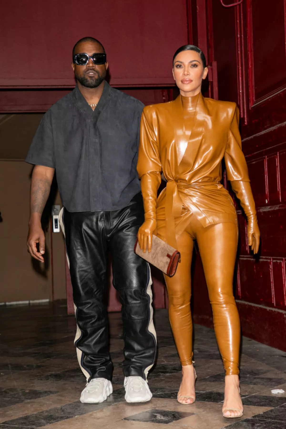 Kanye West y Kim Kardashian.