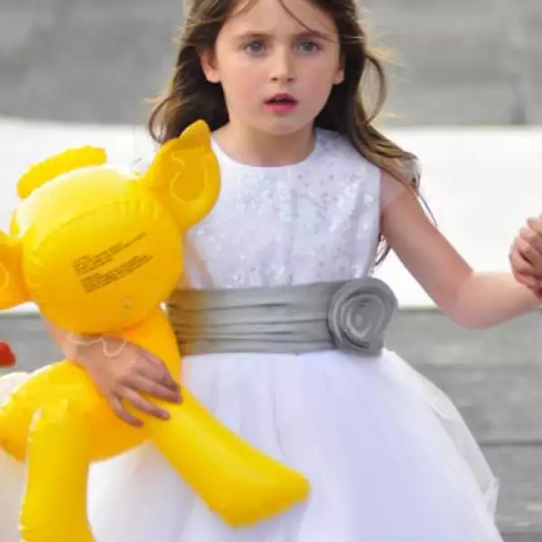 Maky Soler con sus hijas