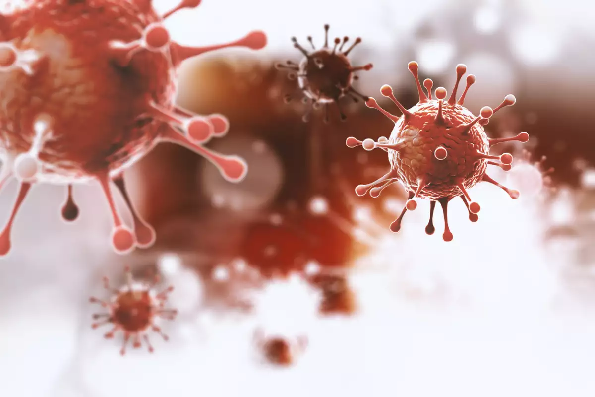 gráfico de fondo genético del coronavirus epidémico
