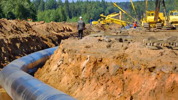 gasoducto en contrucci�n