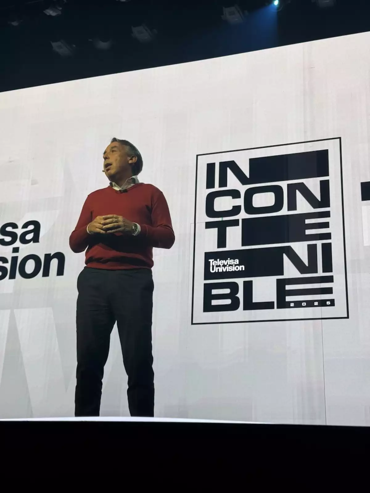 Emilio Azcárraga Jean en el Upfront 2025 de TelevisaUnivision