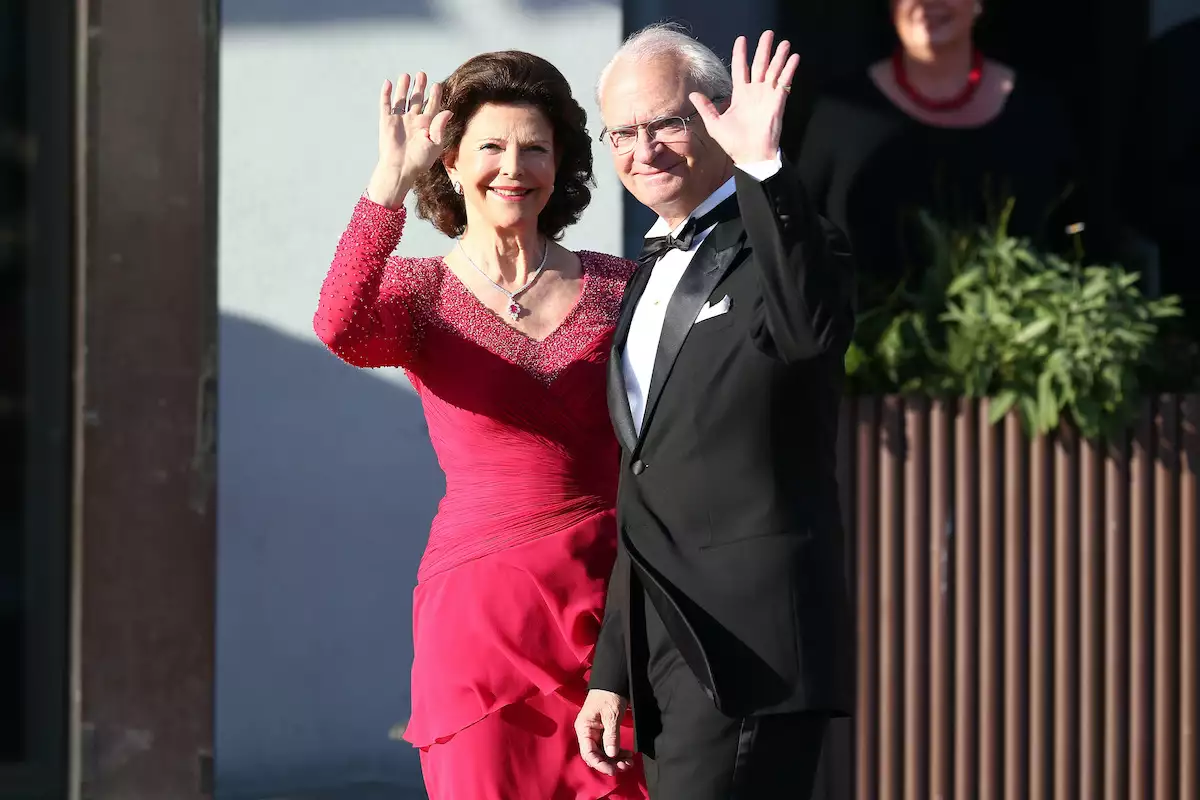 King Carl XVI Gustaf & Queen Silvia Of Sweden Host A Private Dinner Ahead Of The Wedding Of Princess Madeleine & Christopher O'Neill - Outside Arrivals