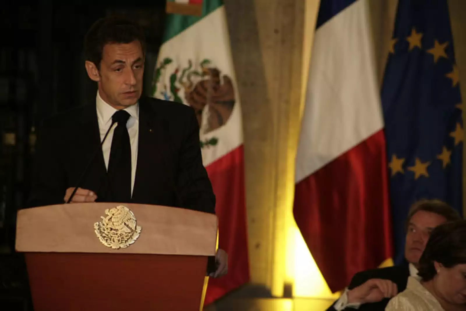 Cena Sarkozy en Palacio Nacional