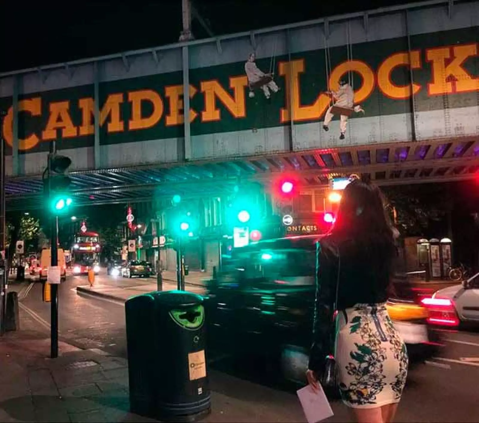 La mexicana disfrutando de las noches londinenses.