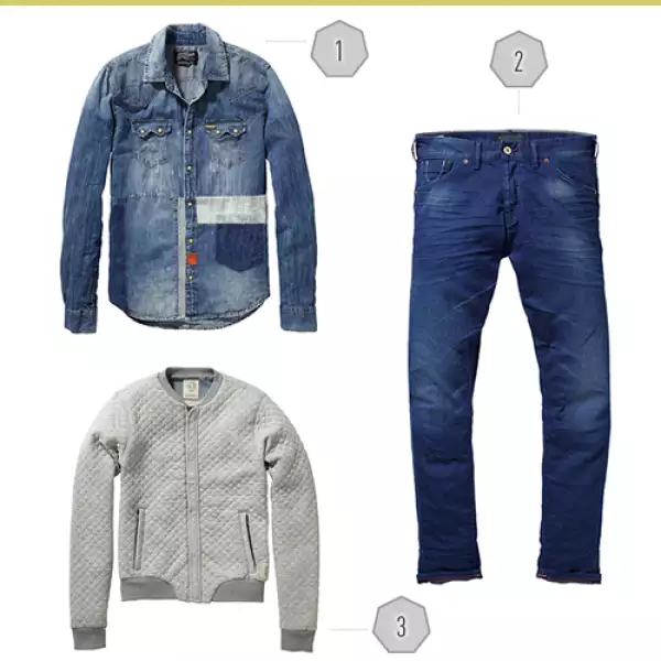 Scotch & Soda se caracteriza por sus prendas en denim, es por eso que un look basado en ellas no nos podía faltar. No tengas miedo de usar camisa y pantalones de mezclilla. Para que tu outfit no se...