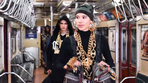 Moschino show, Runway, Pre-Fall 2020, New York Transit Museum, New York, USA - 09 Dec 2019