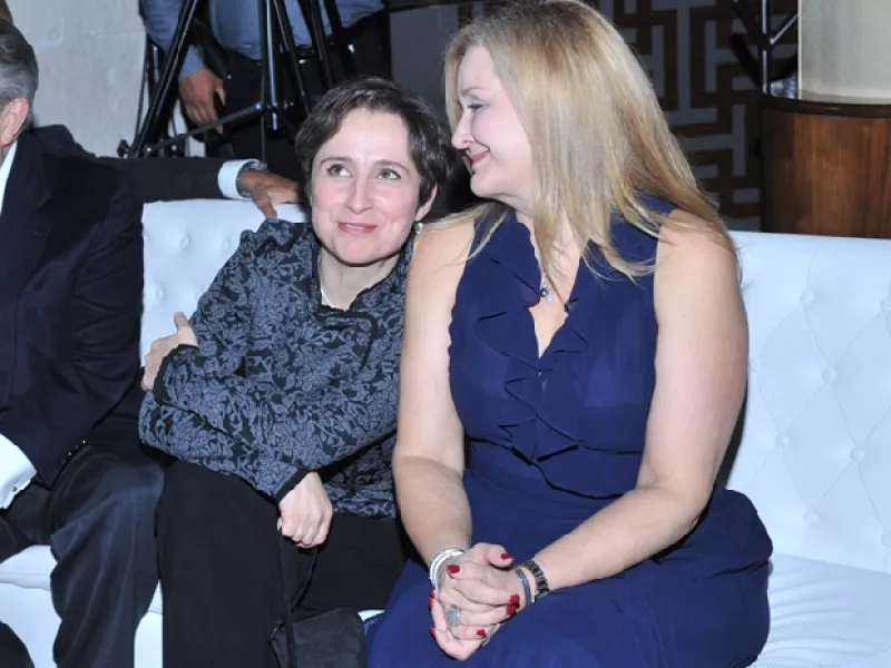 La periodista festejó los seis años de transmisión de su programa "Aristegui" que se transmite en la cadena CNN.