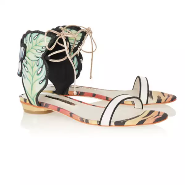 Estas sandalias de Sophia Webster le darán un toque original a cualquier outfit.