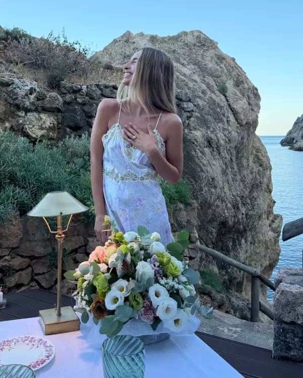 Imagen del compromiso matrimonial de Talita von Furstenberg y Rocco Brignone de Brabant