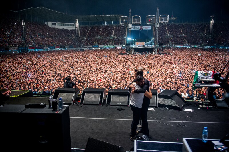 José Luis y Brandon Flowers