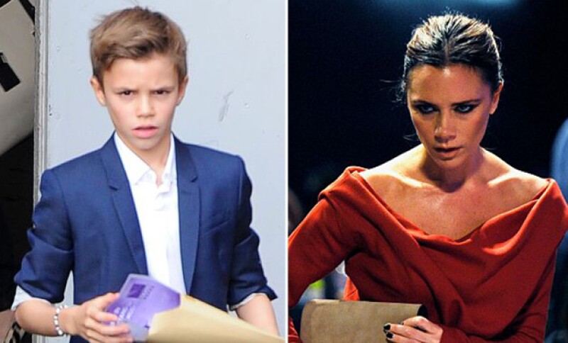 Romeo y Victoria hacen la misma cara cuando están serios. ¡Qué intensa mirada!