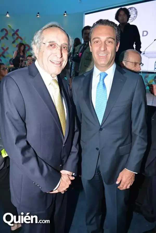David Kershenobich Stalnikowitz y Carlos Slim Domit.