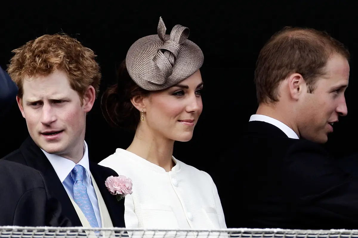 Príncipe Harry, Kate Middleton y príncipe William 