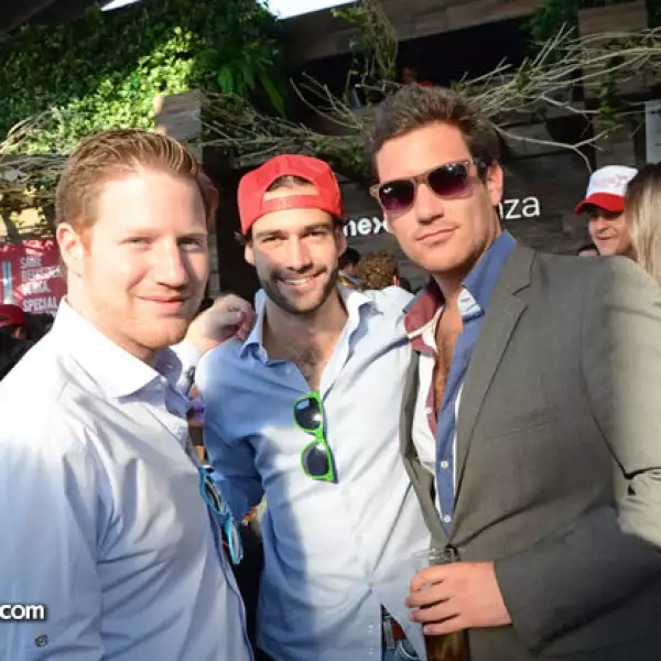 Diego Santos, Andrés Uribe y Mauricio Santos