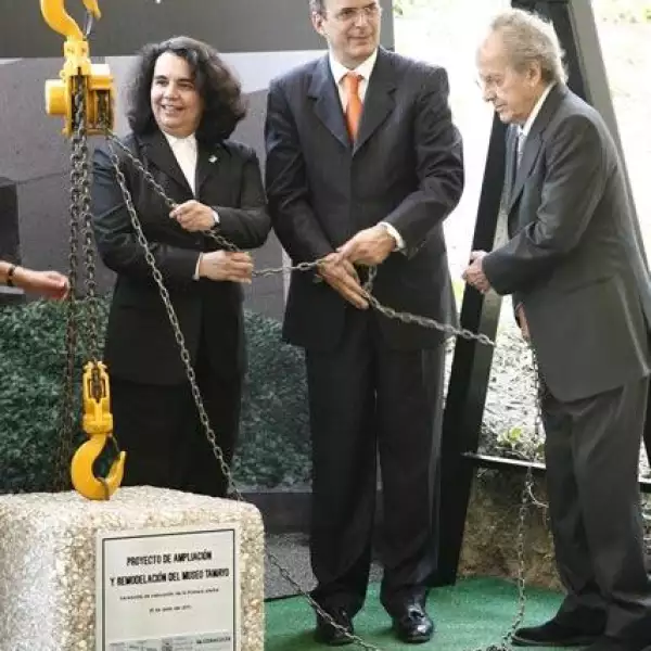 Consuelo Sáizar,Marcelo Ebrard,Teodoro González de León