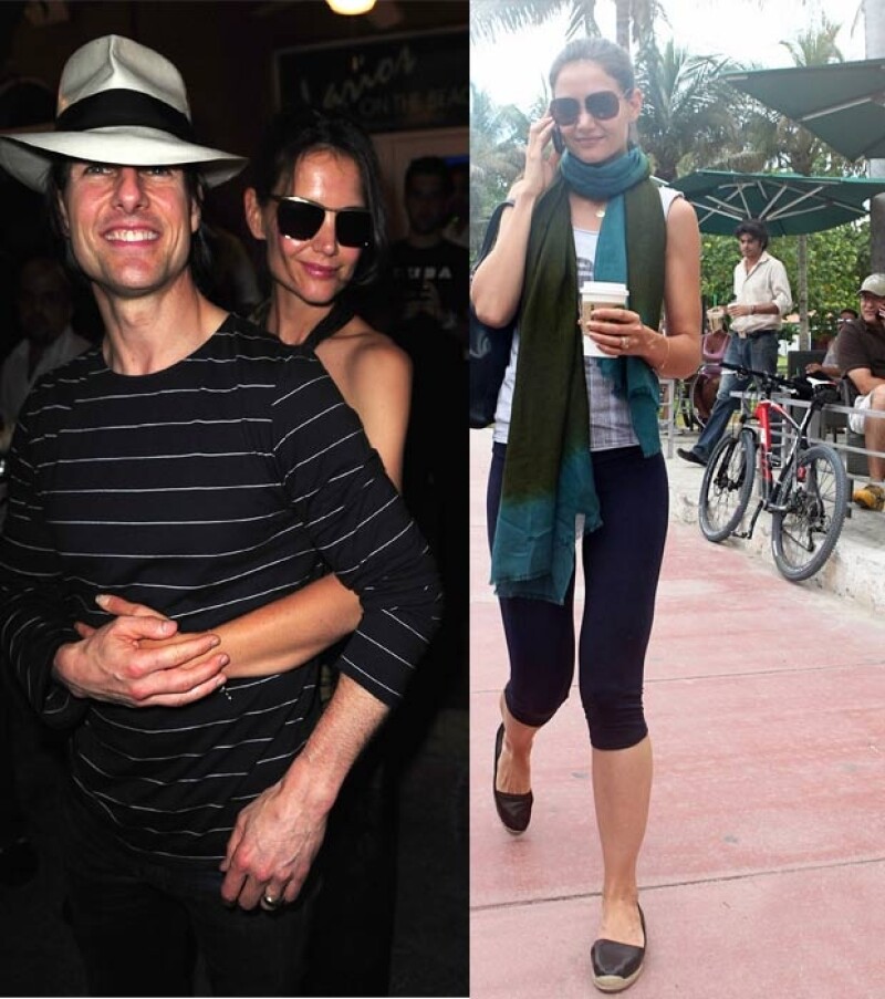 Katie y Tom salieron como novios.