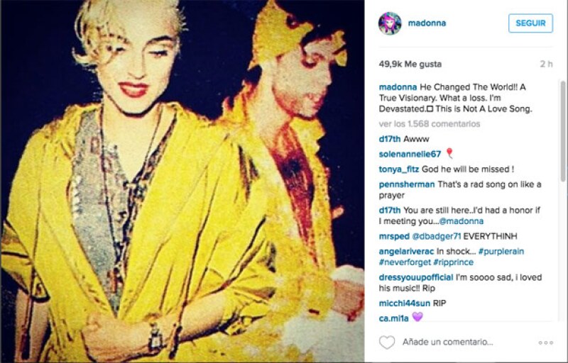 Madonna también recordó al icónico artista.