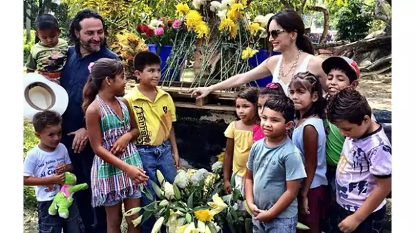 Este fin de semana, la actriz de 36 años visitó diferentes lugares del estado por la inauguración de un proyecto cultural de su fundación y compartió los momentos en Instagram.