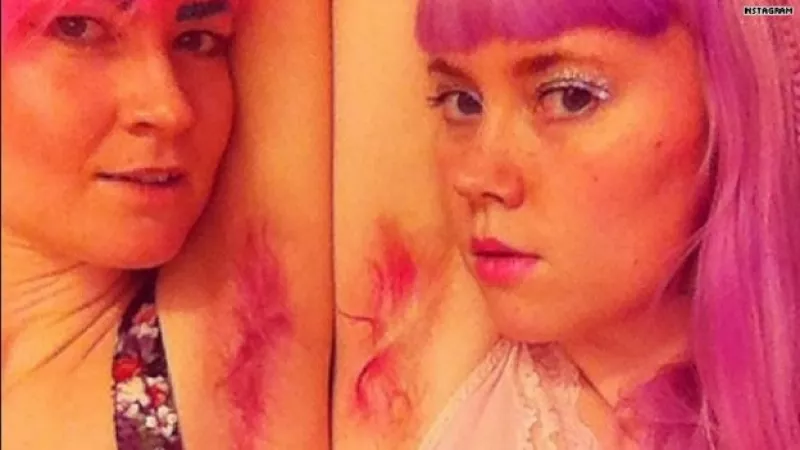 axilas teñidas moda