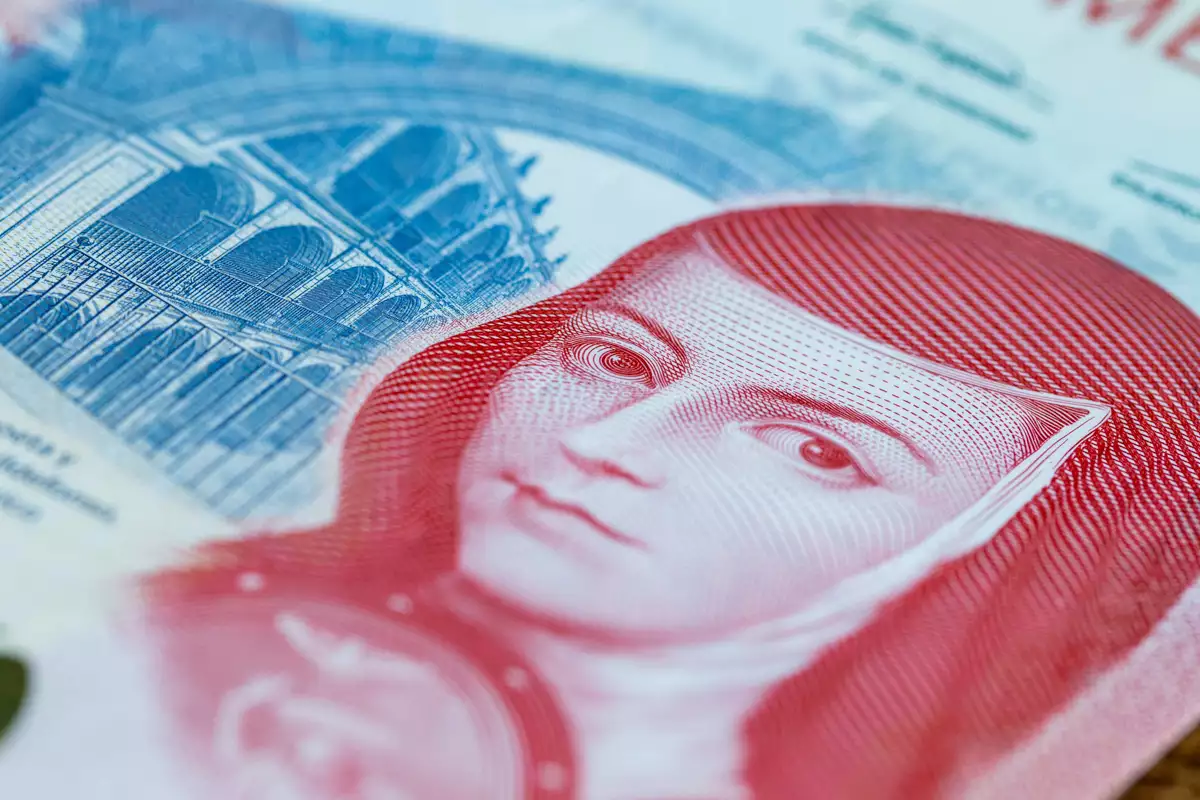 (Detalle de billete mexicano)